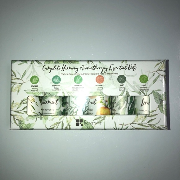NWOT Essential Oils RESVERALIFE Complete Harmony Aromatherapy Set of 6! - Picture 2 of 7